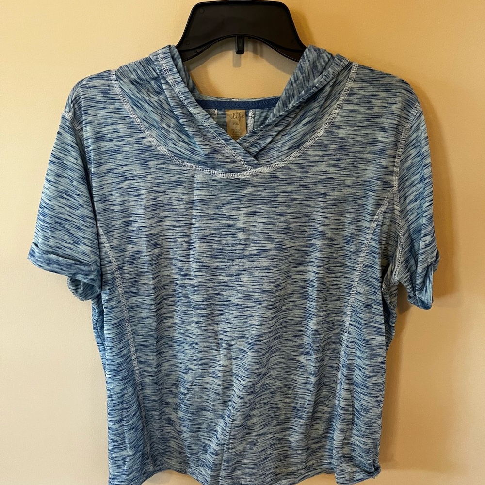 Blue Heathered Women's Top
